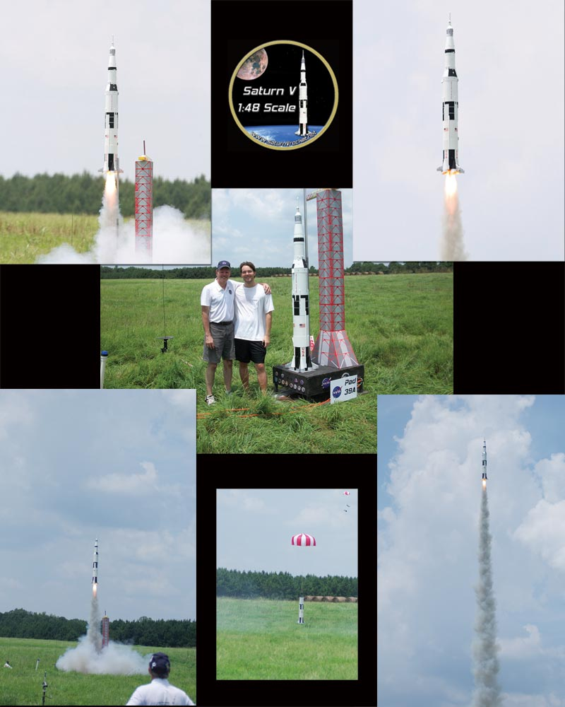 launch of 1/48 scale Saturn V